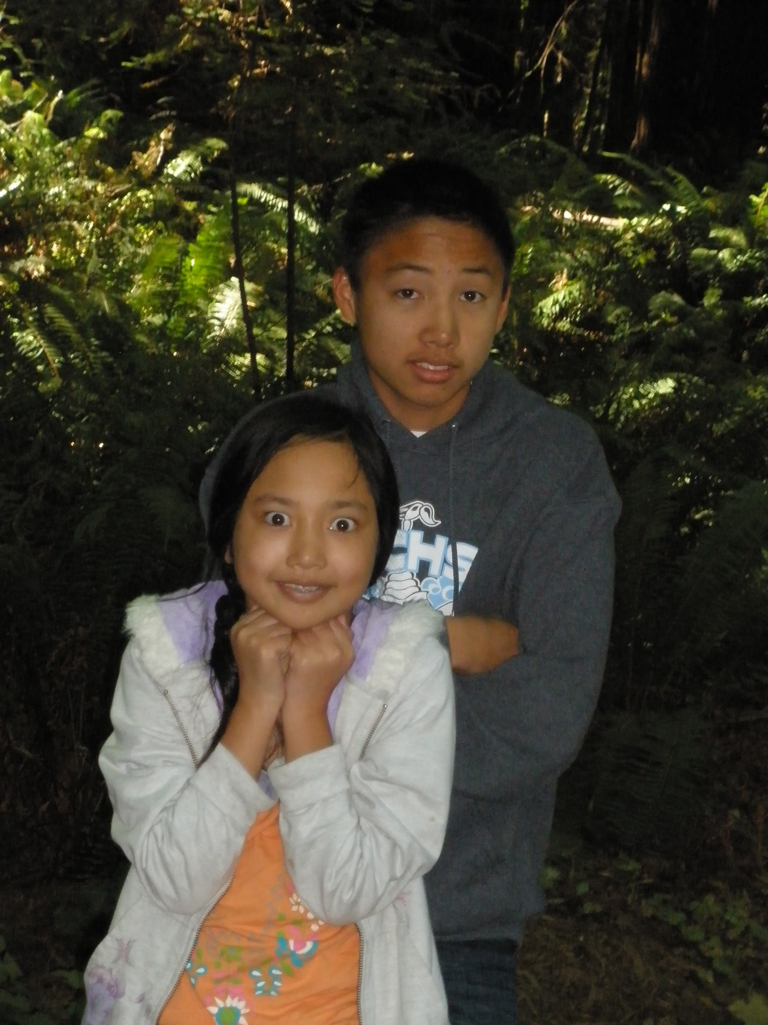 Summer, 2012, with Kara, Andrew and Madeline - Avenue of the Giants - 05